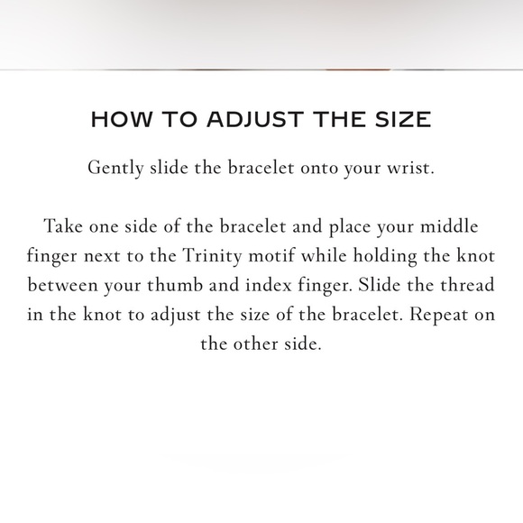 Cartier Trinity Bracelet with silk cords - Picture 16 of 16